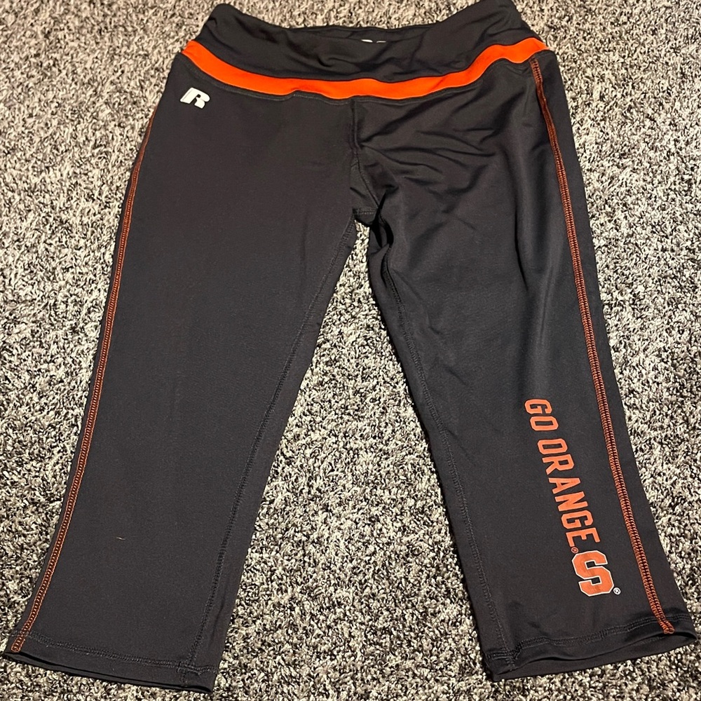 Russell Athletic Women’s SYRACUSE UNIVERSITY “Go Orange” Cropped Leggings M(7-9)